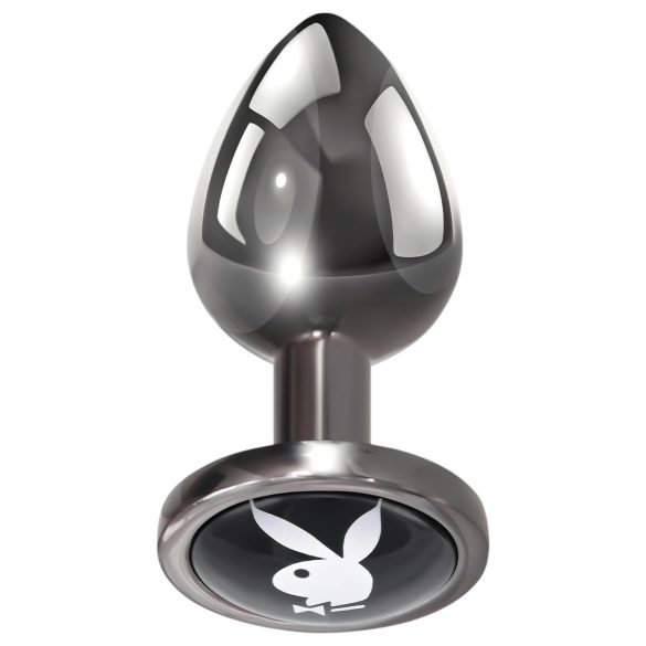 Playboy Tux - mały srebrny plug analny
