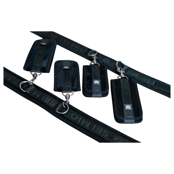 Sei Mio - kajdanki na uda, nadgarstki i kostki - czarne