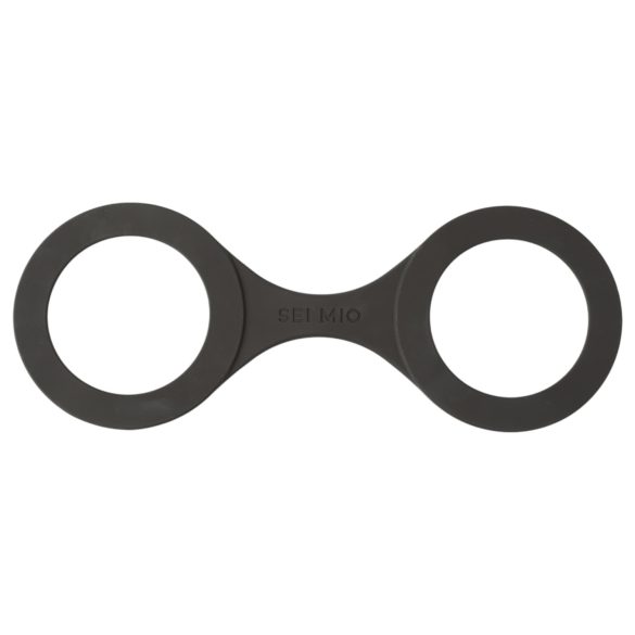 Sei Mio - kajdanki silikonowe - L - czarne
