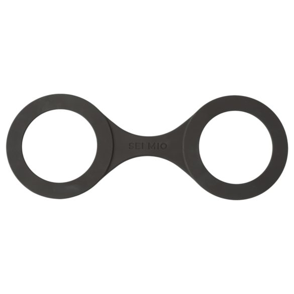 Sei Mio - kajdanki silikonowe - M - czarne