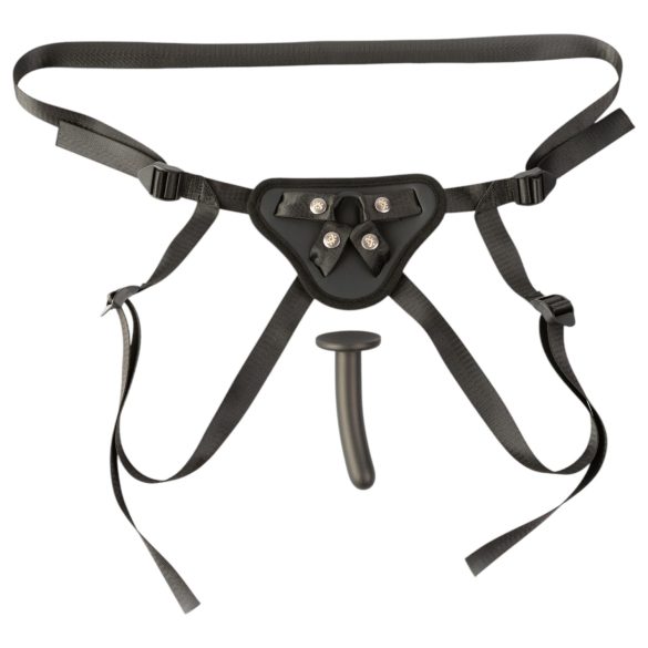 Sei Mio - strap-on z dildem - 12,5 cm - czarny