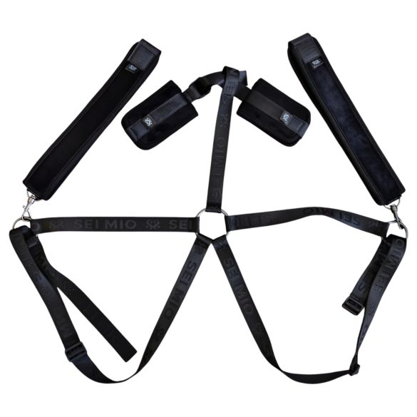 Sei Mio - zestaw do krępowania regulowany - czarny