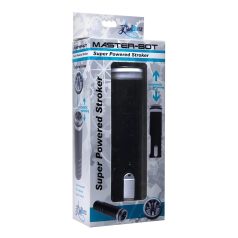   Master-Bot - maszturbator z miękkimi kolcami, ruch góra-dół (czarny)