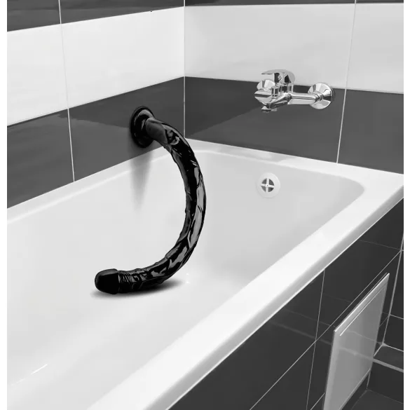 Hosed Anal Snake 19 - dildo analne z przyssawką - czarny