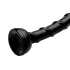 Hosed Swirl - cienki wąż analny - dildo analne - czarny - 18 cm