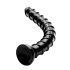 Gwintowany wąż Tchick Anal Snake 18 - czarny dildo analny
