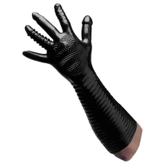   XR Brands - Pleasure Fister - teksturowana rękawica do fistingu (czarna)