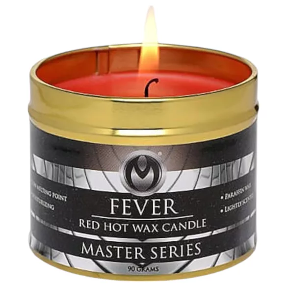 XR Brands - Fever - parafinowa świeca do masażu ciała (czerwona, 120 g)