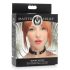 Master Series Kinky Kitty - obroża z kółkiem w kształcie głowy kota (czarna)