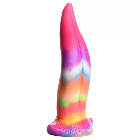 Creature Cocks - dildo z językiem - świecący silikon - 21 cm