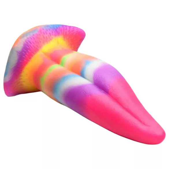 Creature Cocks - dildo z językiem - świecący silikon - 21 cm