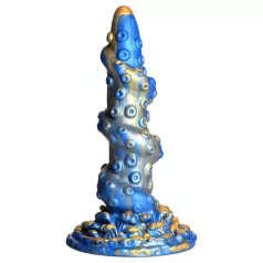   Creature Cocks Kraken - dildo spiralne ośmiornica - 21 cm - złoto-niebieski