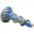 Creature Cocks Kraken - dildo spiralne ośmiornica - 21 cm - złoto-niebieski