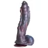 Creature Cocks Hydra - dildo realistyczne silikonowe - 27 cm - fioletowy