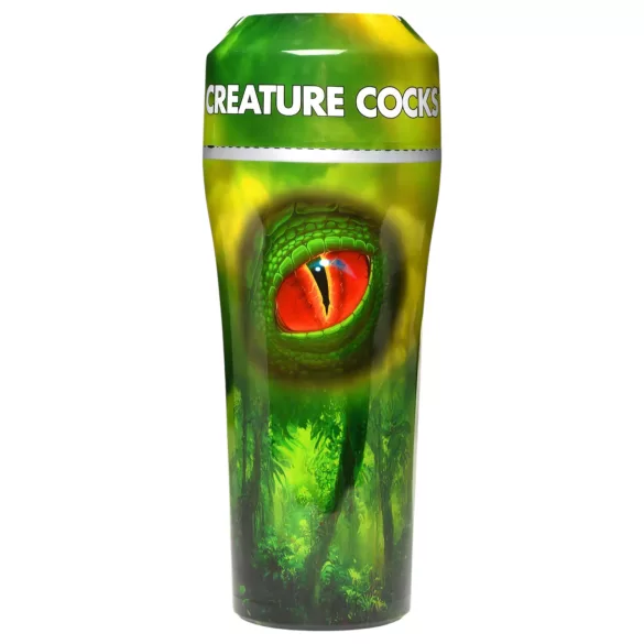 Creature Cocks Raptor - sztuczna pochwa haita w gadzi futerał (czarno-zielony)