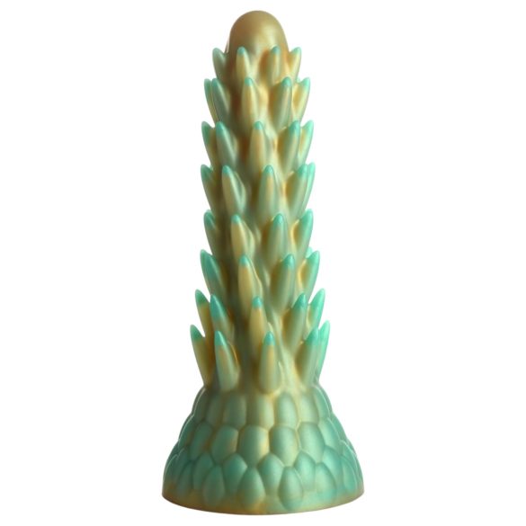 Dildo Stegosaurus Creature Cocks - silikonowy - 20 cm (zielony)