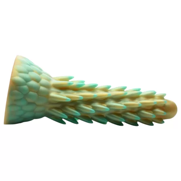 Creature Cocks - dildo realistyczny dinozaura - silikonowy - 20 cm - zielony