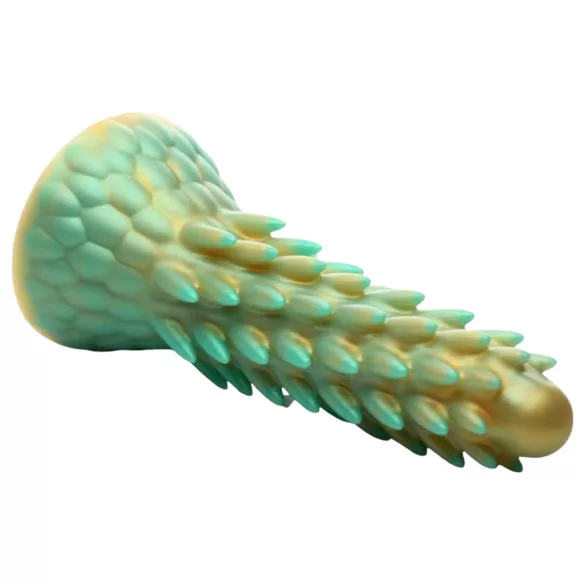 Creature Cocks - dildo realistyczny dinozaura - silikonowy - 20 cm - zielony