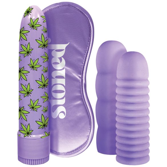 Zestaw wibratorów Stoner Bonga Bunga (4 części) - fioletowy