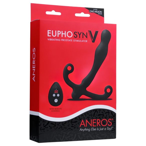 Aneros Eupho Syn V - wibrator do prostaty z pilotem - czarny