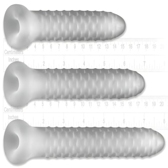 Fat Boy Checker Box - nakładka na penisa - 19 cm - biała