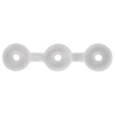   Perfect Fit Triple - zestaw trzech pierścieni na penisa - silikon biały