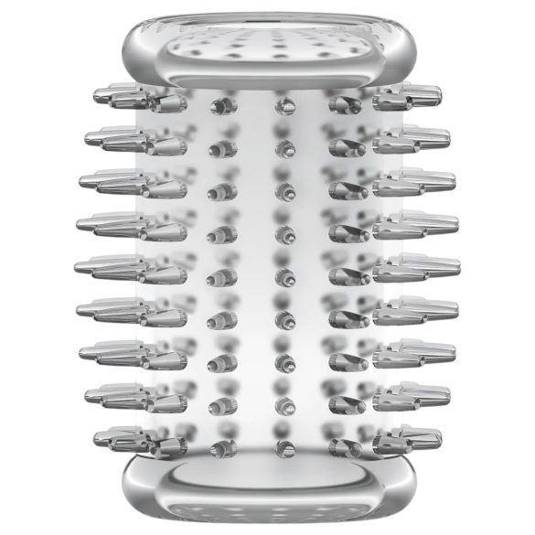 Stay Hard - nasadka na penisa z kolcami - przezroczysta