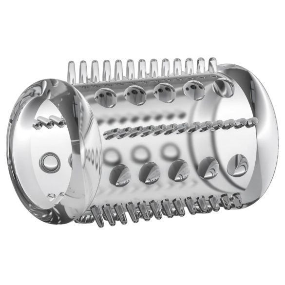 Stay Hard - nakładka na penisa z kolcami - przezroczysta