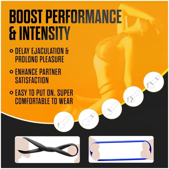 Stay Hard - zestaw pierścieni na penisa - 3 sztuki - kolorowe