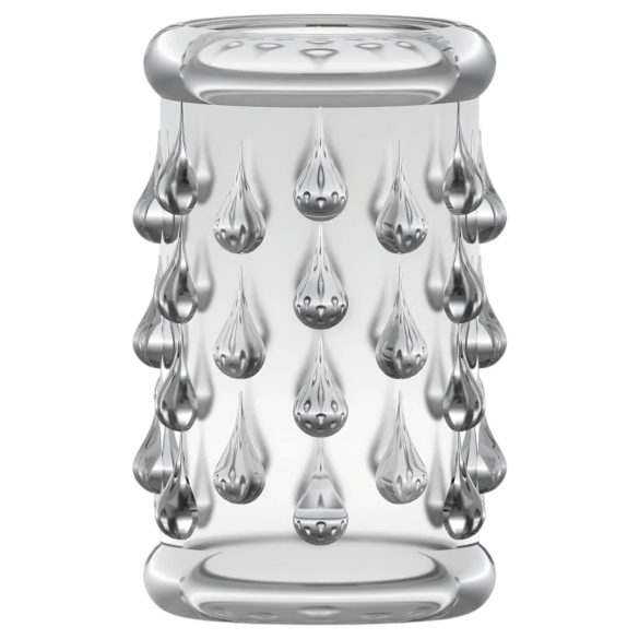 Stay Hard - nakładka na penisa z wypustkami - przezroczysta