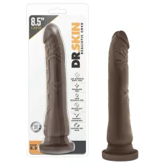   Dr. Skin 8,5 - realistyczny dildo z przyssawką (brązowy, 20,5 cm)