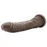 Dr. Skin - realistyczny dildo z przyssawką - brązowy 20,5 cm