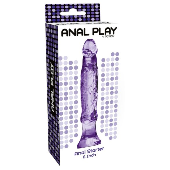 Toyjoy - dildo analny realistyczny - 16 cm - fioletowy