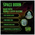 Auć! Space Born - silikonowy korek analny (zielono-czarny)