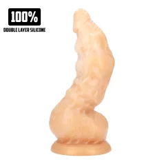   Ałć! Golden Alien Invader - silikonowy fantazyjny dildo (złoty)