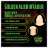 Ałć! Golden Alien Invader - silikonowy fantazyjny dildo (złoty)