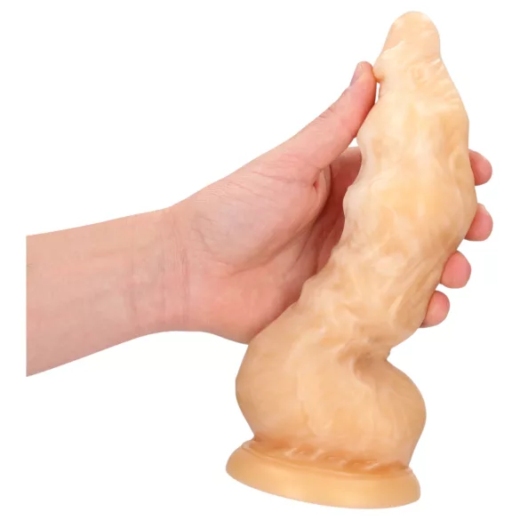 Ałć! Golden Alien Invader - silikonowy fantazyjny dildo (złoty)