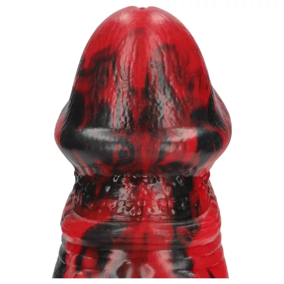Ałć! Dark Lycan Spawn - silikonowy fantazyjny dildo (czerwono‑czarny)