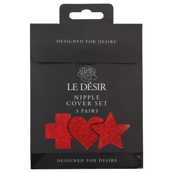 Le Désir - zestaw naklejek na sutki - 3 pary (czerwone)