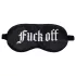 Auć! - satynowa opaska na oczy z napisem „Fuck Off” (czarna)