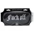 Auć! - satynowa opaska na oczy z napisem „Fuck Off” (czarna)