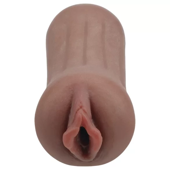 XKIN Beauty Queen Lulu - realistyczna sztuczna cipka masturbator (ciemny naturalny kolor)