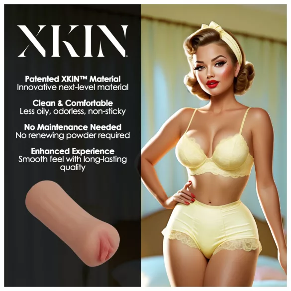 XKIN Party Slut Bettie - realistyczna sztuczna pochwa masturbator (kolor naturalny)