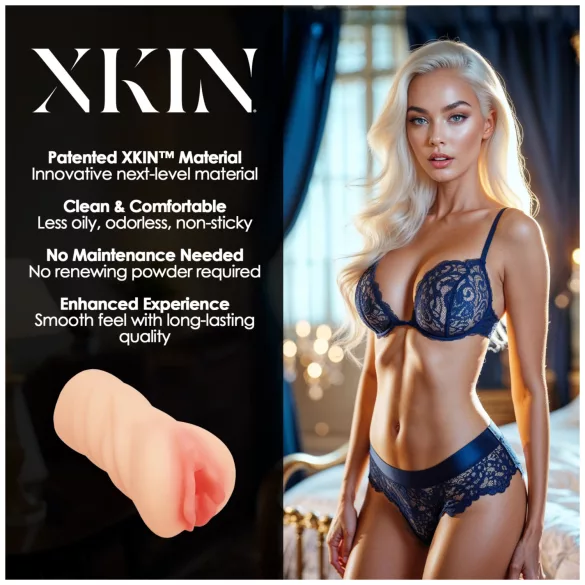 XKIN Desire Alessia - realistyczna sztuczna cipka masturbator (naturalny kolor)