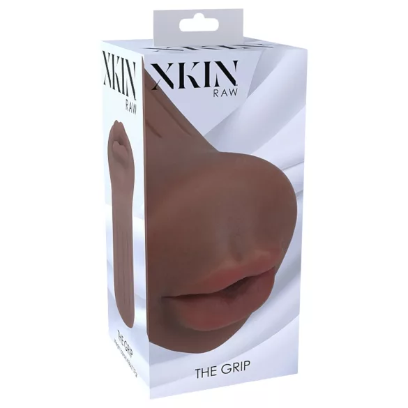 XKIN - sztuczna pochwa masturbator - S (ciemny naturalny)