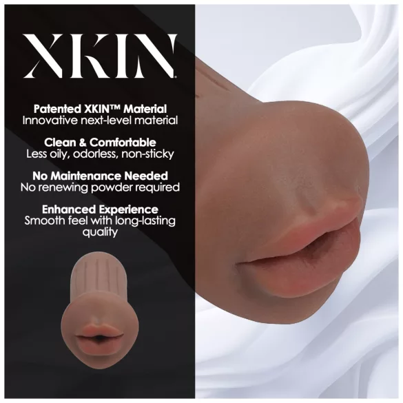 XKIN - sztuczna pochwa masturbator - S (ciemny naturalny)