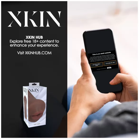 XKIN - sztuczna pochwa masturbator - S (ciemny naturalny)