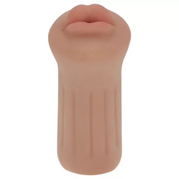 XKIN - masturbator z sztucznych ust - S (ciemny naturalny)