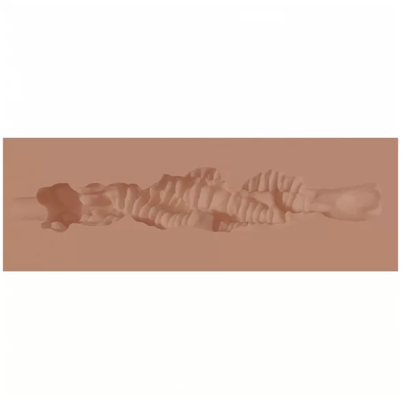 XKIN - masturbator z sztucznych ust - S (ciemny naturalny)
