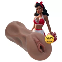   XKIN Cheerleader Cherry - realistyczna sztuczna wagina masturbator (ciemny naturalny kolor)
